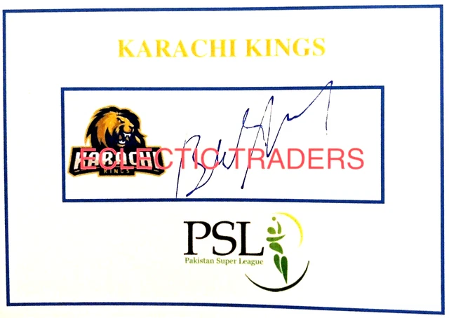 Most Runs Psl 2019 Score BABAR AZAM SIGNED Karachi Kings PSL T20