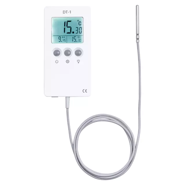 Precise industrial digital thermometer DT-1 MIN/MAX/ALARM -100 to 200 °C