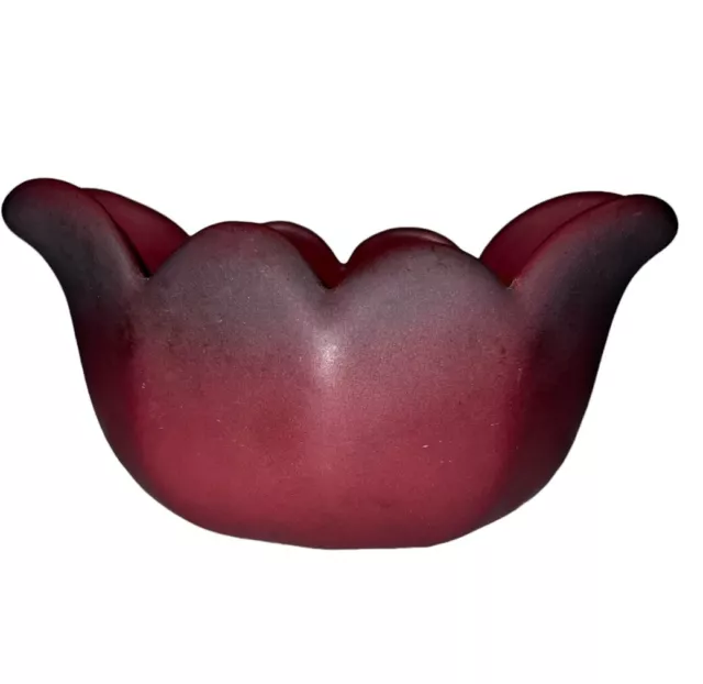 Vintage 1920's Van Briggle Mulberry Tulip Bowl/Planter Art Pottery 5"
