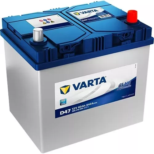 Varta D47 Car Battery 12V Blue Dynamic Sealed Calcium 4 Yr Warranty Type 005L