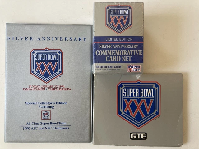 NFL PRO SET Super Bowl XXV 25th Anniversary Collector Cards & Bubble Gum 18 CT $24.99 - PicClick NFL PRO SET Super Bowl XXV 25th Anniversary Collector Cards & Bubble Gum 18 CT $24.99 - PicClick