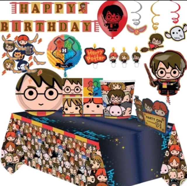 Harry Potter Party Tableware Supplies Decorations Birthday Kids Adults  Plates