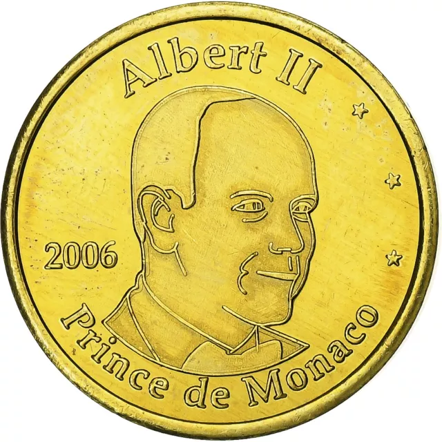 [#1260072] Monaco, 20 Euro Cent, unofficial private coin, 2006, Brass, MS