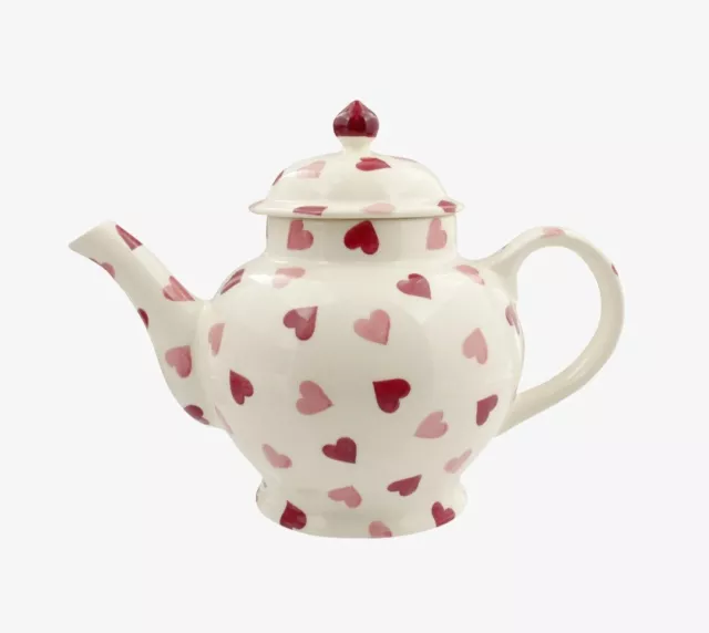 Emma Bridgewater 4 Mug Pink Hearts Teapot UNUSED