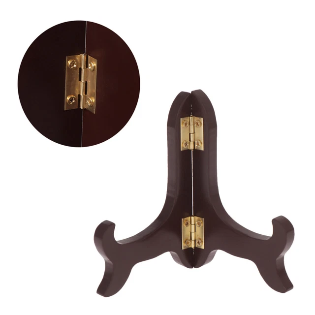 Supporto display piastra in legno supporto cavalletto in mogano (10,1 cm x 6,5 cm x 2 cm)