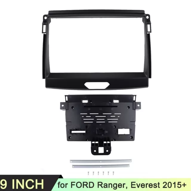 Car Radio Fascia for FORD RANGER 2015+ 9 Inch Stereo Panel Dash Panel GPS Frame