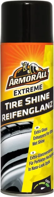 Tire Shine Aerosol 500ml - Extreme Gloss, Fast-Acting