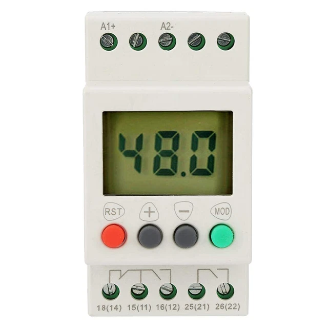 3X Voltage Detection Relay SVR1000 Voltage Protection Digital Single Phase Monitoring Protection Relays 24 48v