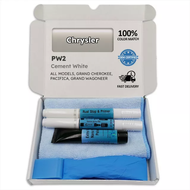 PW2 Cement White Touch Up Paint for Chrysler GRAND CHEROKEE PACIFICA WAGONEER P