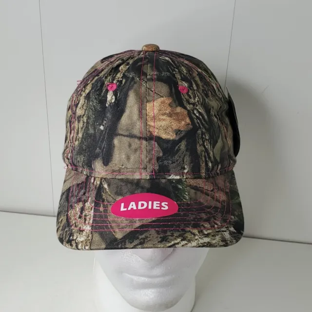 New Mossy Oak Women's Camo Baseball Cap Hat Adjustable Pink Camouflage NWT