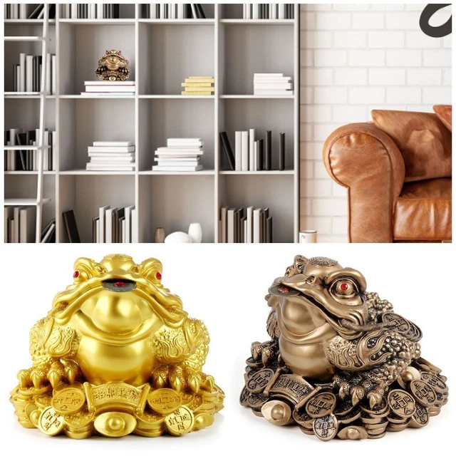 Zuhause Glück Harz Frosch-Dekor Frosch Ornament Feng Shui Geld Kröte