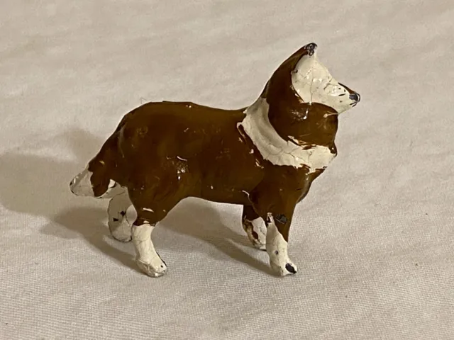 Vintage Britains Lead Toy Collie Dog af-23