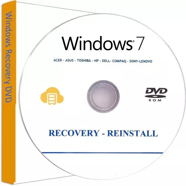 Recovery Reinstall DVD for Windows 7 All Versions Repair Fix Restore