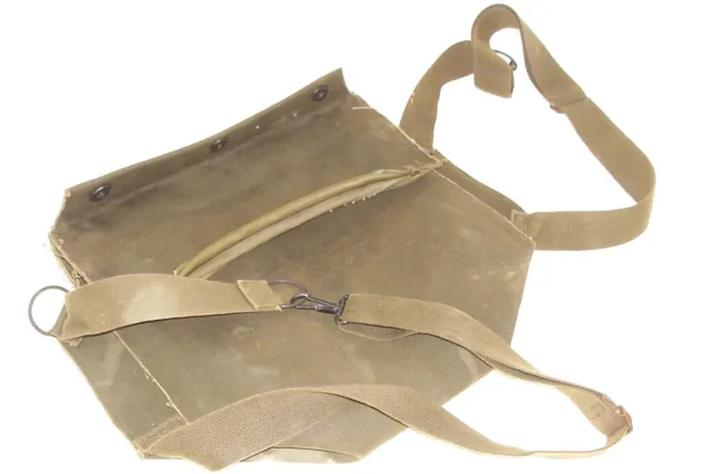 Korean War Era U.S. Army M9A1 Gas Mask Carry Bag USGI Marine Gasmask Pouch