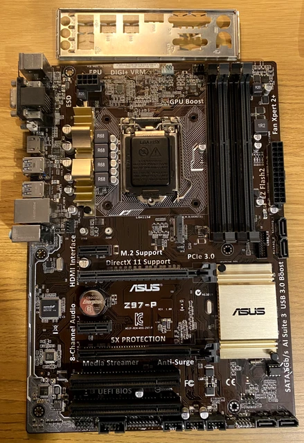 Z97 P ASUS Z97-P ATX motherboard, Intel LGA1150, NVME M.2 slot - Fully ...