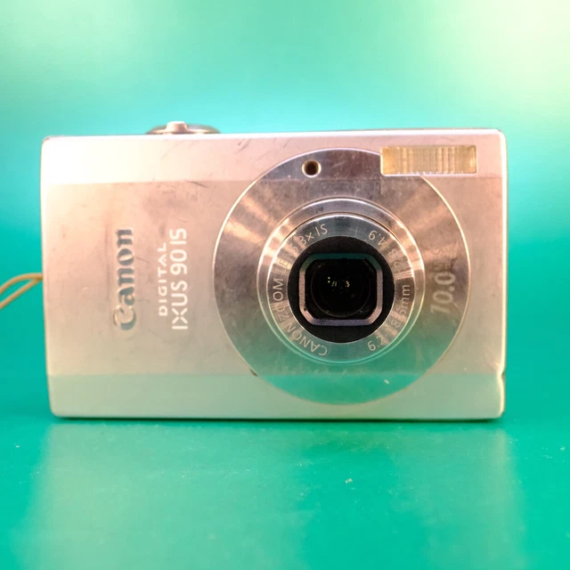 Canon Ixus 90 IS 10MP Compact Retro Digital Camera, Charger & Sd Card Working