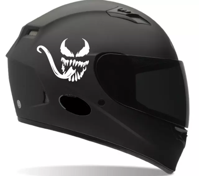 Venom 6pc Motorcycle Helmet decals kit. Sticker. Honda Suzuki Yamaha ATV