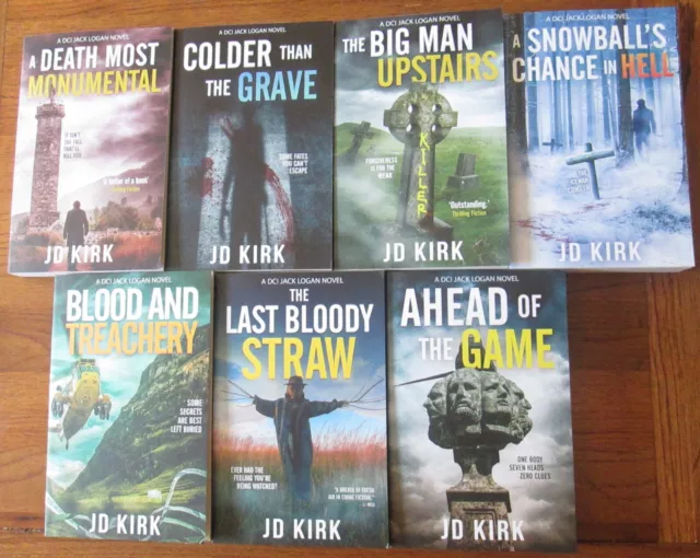 J D KIRK books 7 books in  DCI Logan series: Big Man Upstairs, Blood & Treachery