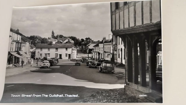 Town Street, Guildhall, Thaxted Essex real aerofilm photo Postcard