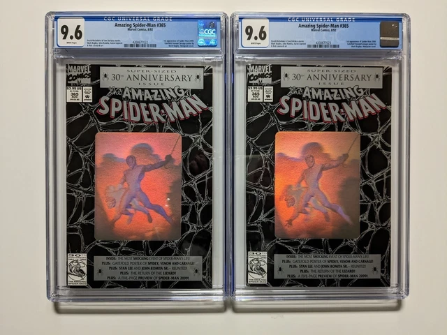 Amazing Spider-Man # 365 -CGC 9.6- TWO COPIES - First Appearance Spider-Man 2099