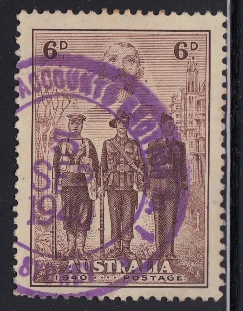 1940 AIF 6d, fiscal cancel