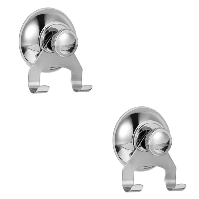 Wall Mounted Hooks Stainless Steel Robe Hooks Sucker Clothes Hook Wall-mounted