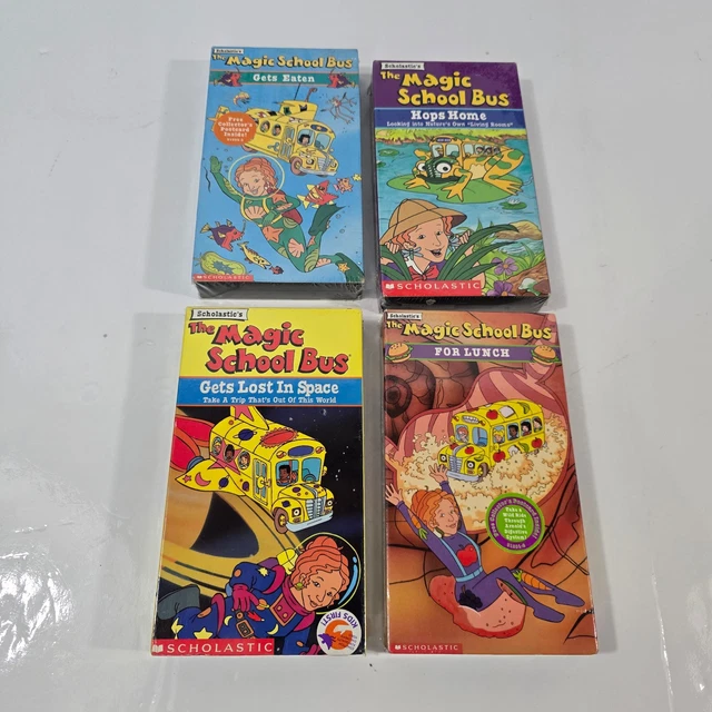 THE MAGIC SCHOOL Bus VHS Lot of 4 Scholastic KidVision 1995 New Sealed ...
