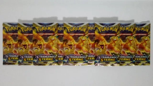 Pokémon: Strahlende Sterne - 12x Booster Packs (Glurak) - Deutsch - NEU & OVP