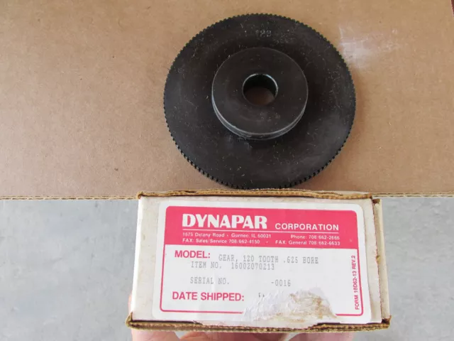 Dynapar 16002070213 Gear 120 Tooth .625 Bore NEW!!! in Box Free Shipping