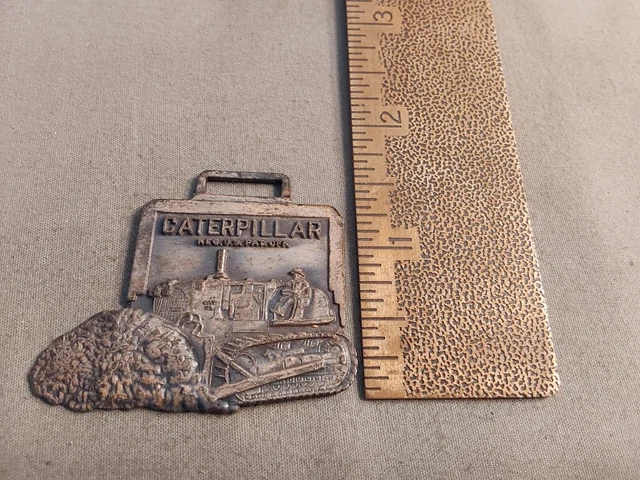 Watch Fob Cat Caterpiller Bulldozer Pushing Dirt Foley Machinery Co