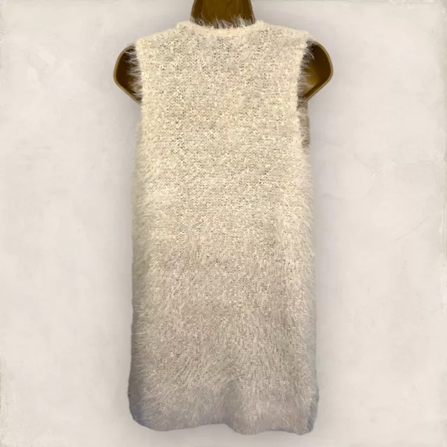 Cardigan senza maniche Per Una donna soffici crema camice gilet UK 8 nuovo con etichette 3