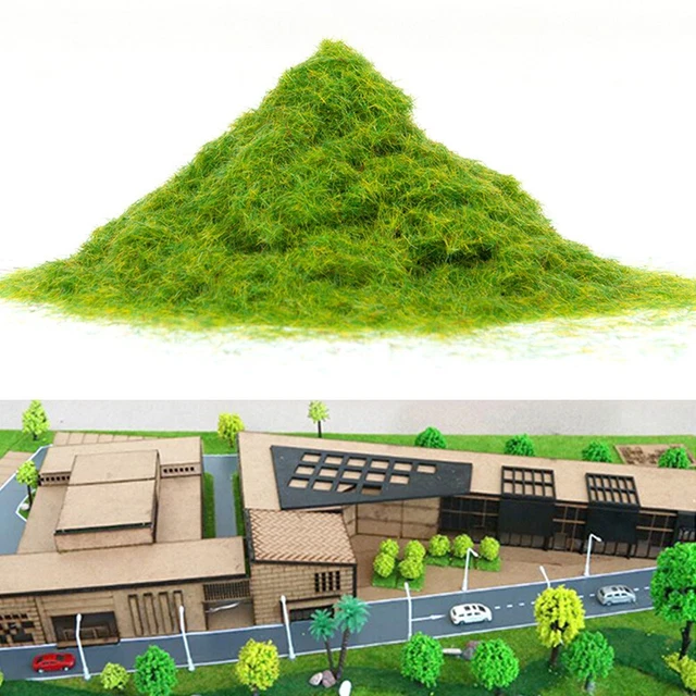 Créez votre propre paysage réaliste avec cette poudre d'herbe de nylon jaune v