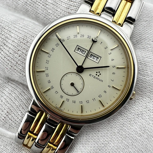 CURREN Orologio Uomo Business Quadrante Bianco - Cassa Acciaio E Oro, Modello 8322, Impermeabile 3BAR