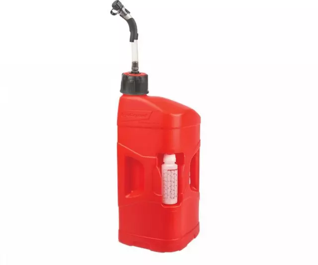 Polisport Pro Octane 10 L Gas Gerry petrol can Utility jug and Hose Bender spout