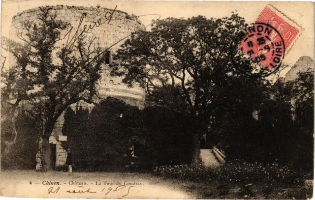 CPA CHINON - Chateau - La Tour du Coudray (229542)