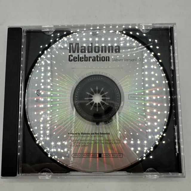 Madonna Celebration Promo CD Single 2009 Album Version