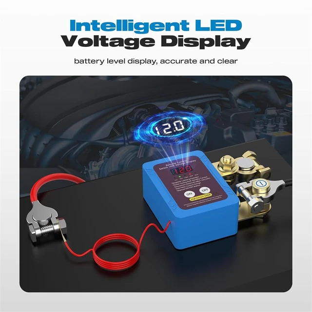 KILL SWITCH FOR Car 12V 240A Remote Battery Disconnect Switch with Led ...