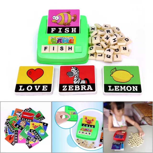 Literacy Scrabbler Early Education Puzzle Toys Gift LK 2