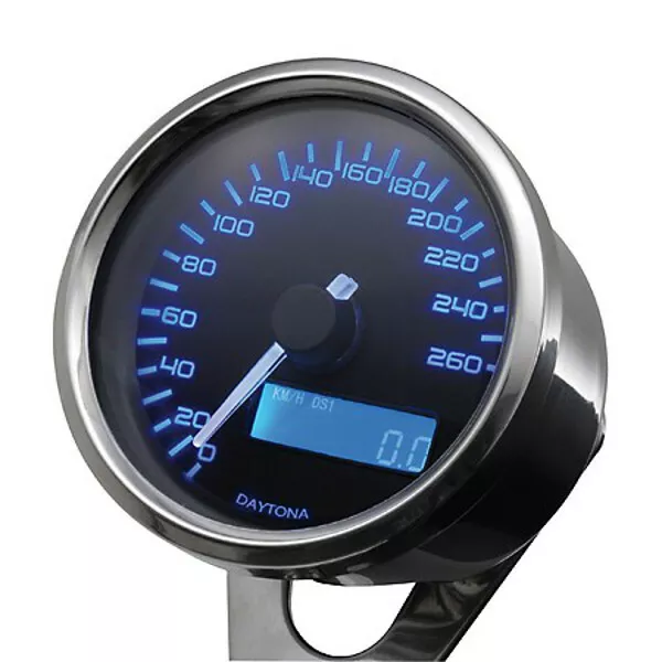 DAYTONA digital Tachometer speedometer tachymètre VELONA Ø60mm+ Drehzahlmesser