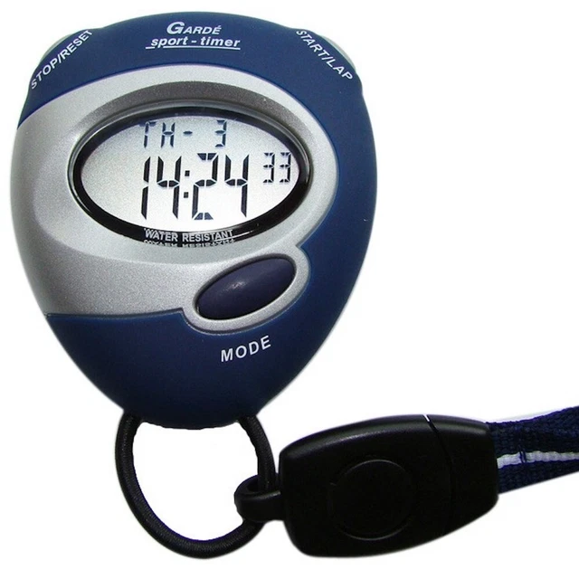 Gardé Stoppuhr Digitaler Sport Timer LCD 2151-3 blau/grau