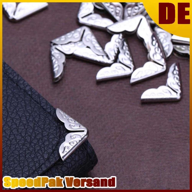 NEU 100pcs feine Seite Ton Scrapbooking Alben Menüs Ordner Ecke Protektoren Kart