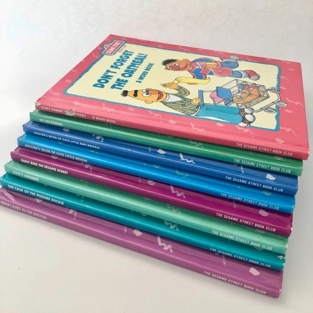 The Sesame Street Book Club Hardback Books Lot of 8 Readers Digest 1990's
