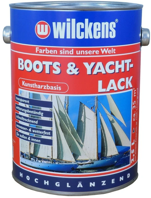Vernis Clair Pour Bateau Lausitzer Farbwerke - Protection Bois, Métal Et GRP - Disponible En 1L, 2,5L, 5L, 10L, 20L