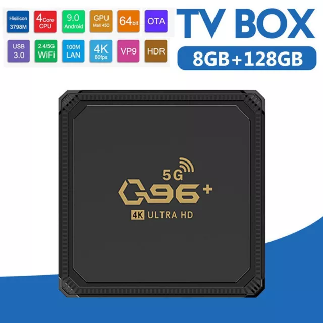 WIFI Android 9.0 4K H.265 Set Top Box Quad Core Hisilicon Hi3798M Smart TV Box