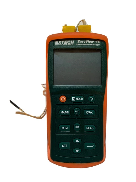 EXTECH EA15 Thermocouple Thermometer,2 Input