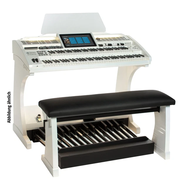 WERSI SONIC OAX700LS Electronic Organ, Mother of Pearl White, incl. 25 Button Pedal and