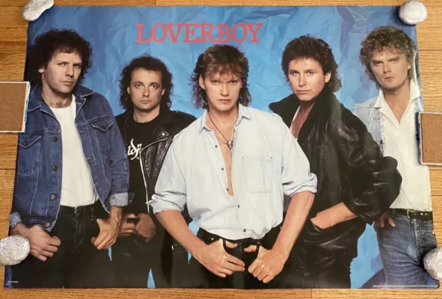 Vintage 1986 Loverboy Promo Poster NM P11 Poster 33"X 23"