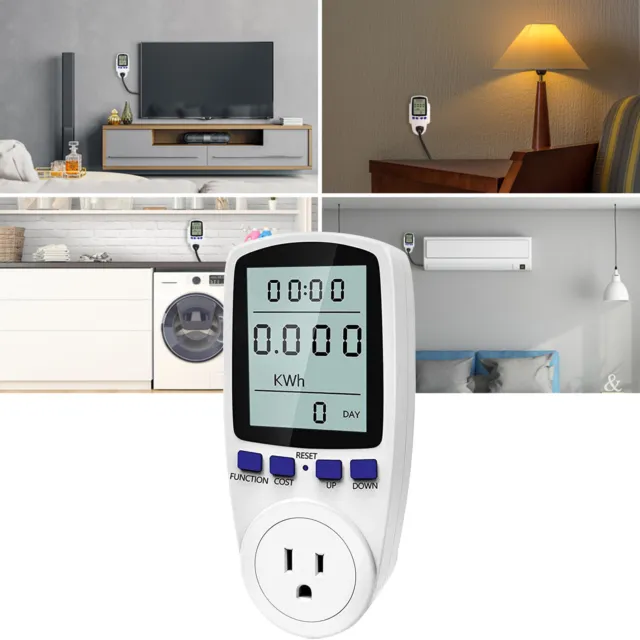 Watt Meter Power Energy Monitor Electricity Usage Socket Equipment Plug