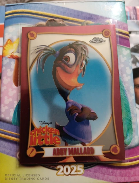 Topps Chicken 2025 TOPPS DISNEY Chrome Abby Mallard- Chicken Little 20th Anniversary ...