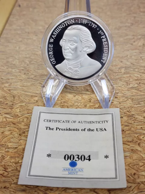 American Mint George Washington The Presidents of The USA Silver-Plated Coin